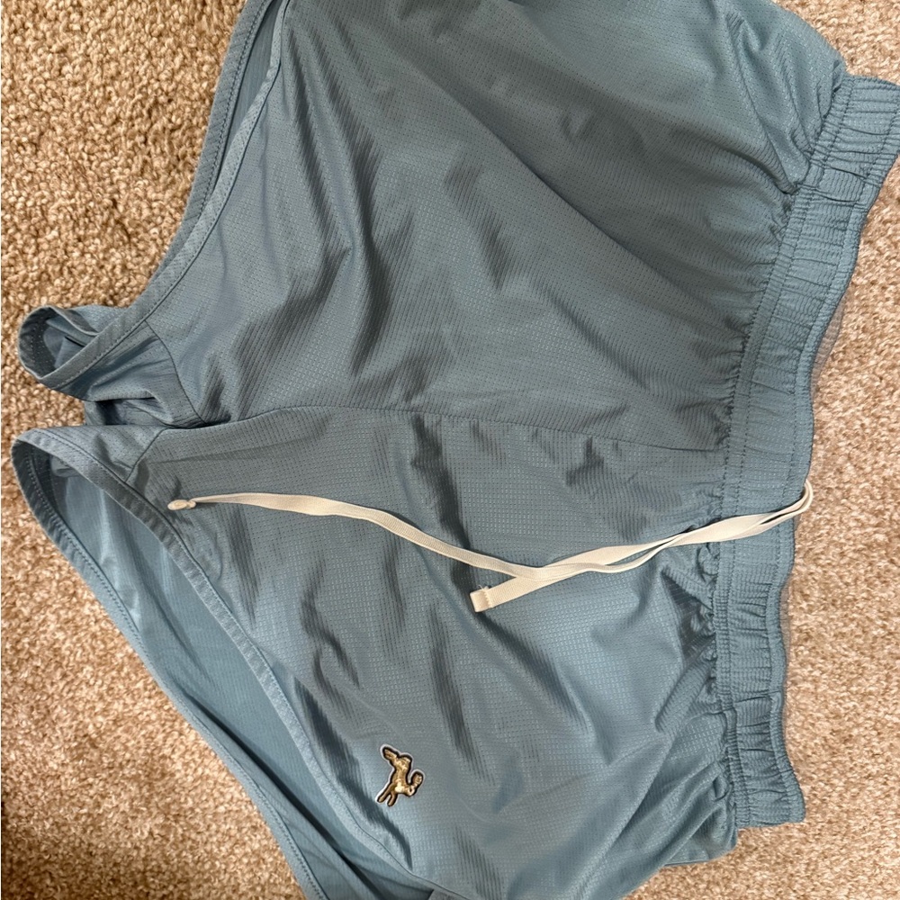 Tracksmith Light Blue Split Shorts
